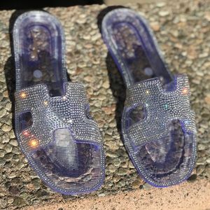 Clear Bottom Bling Jelly Sandal